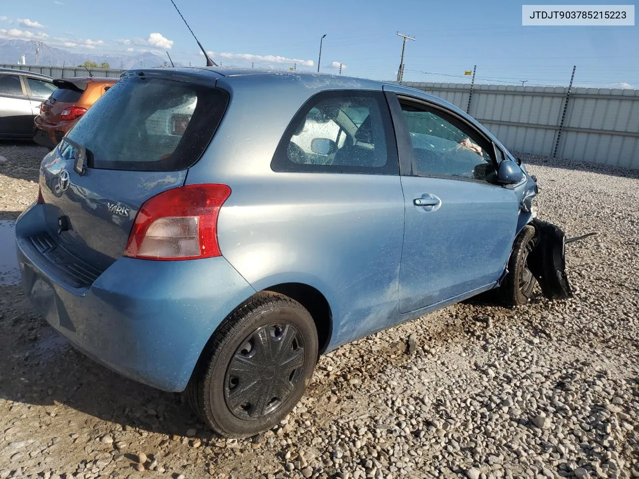 JTDJT903785215223 2008 Toyota Yaris