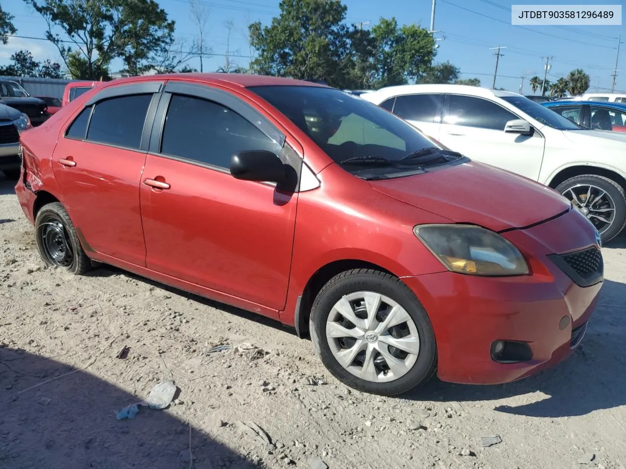 2008 Toyota Yaris VIN: JTDBT903581296489 Lot: 72792114