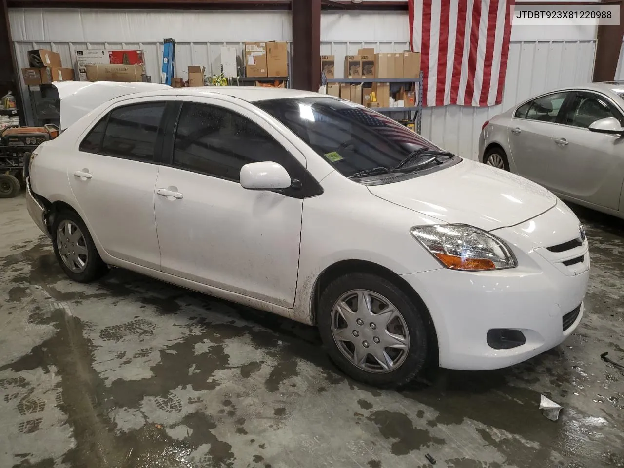 2008 Toyota Yaris VIN: JTDBT923X81220988 Lot: 73214314