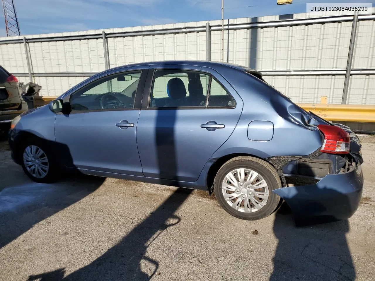 2008 Toyota Yaris VIN: JTDBT923084036299 Lot: 74097414