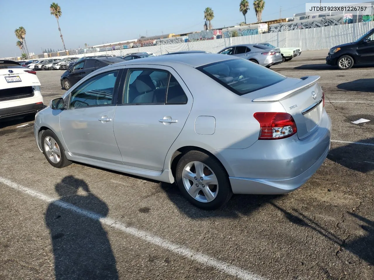 2008 Toyota Yaris VIN: JTDBT923X81226757 Lot: 74511484