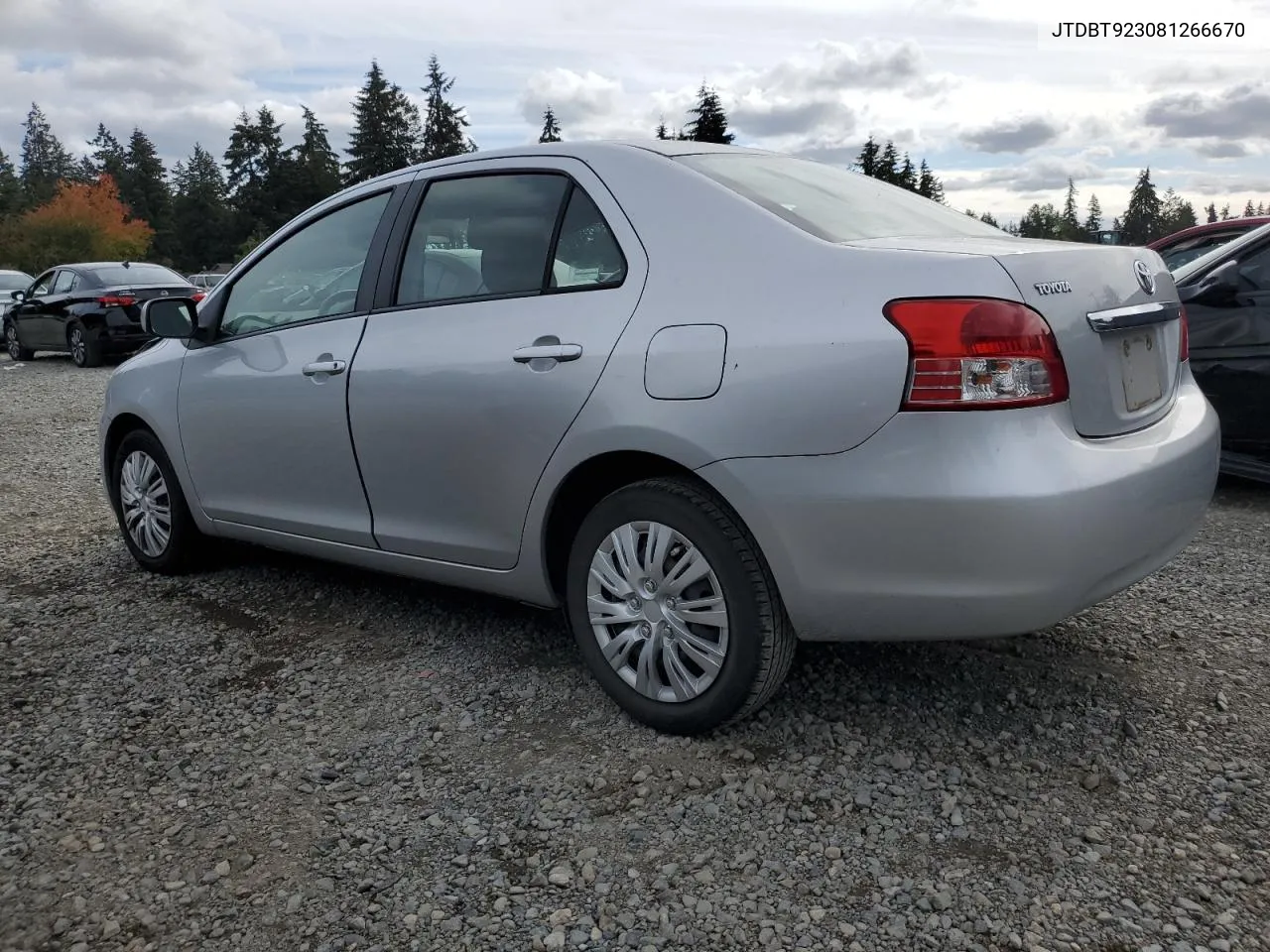 2008 Toyota Yaris VIN: JTDBT923081266670 Lot: 74853414