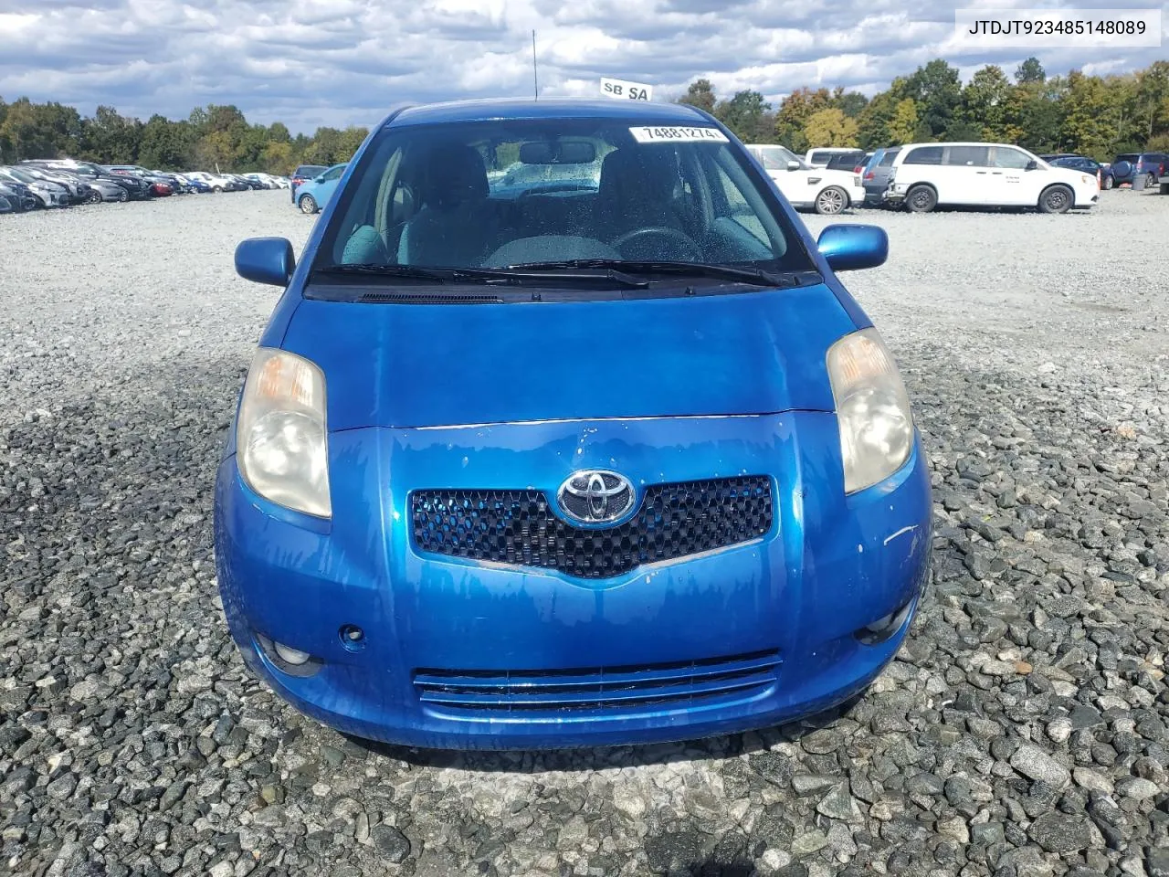 2008 Toyota Yaris VIN: JTDJT923485148089 Lot: 74881274