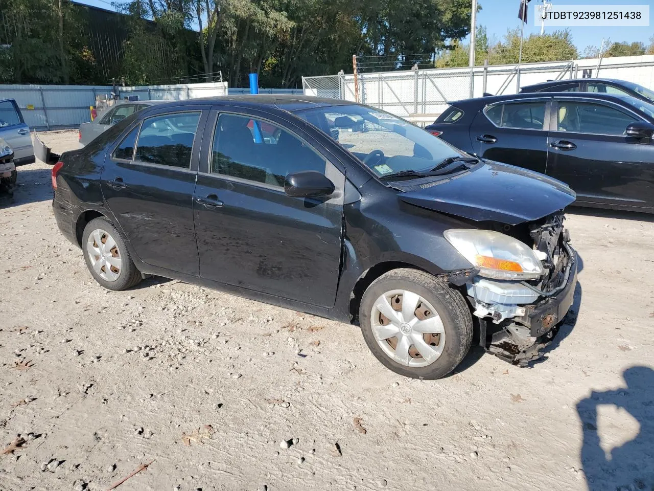 2008 Toyota Yaris VIN: JTDBT923981251438 Lot: 74975994