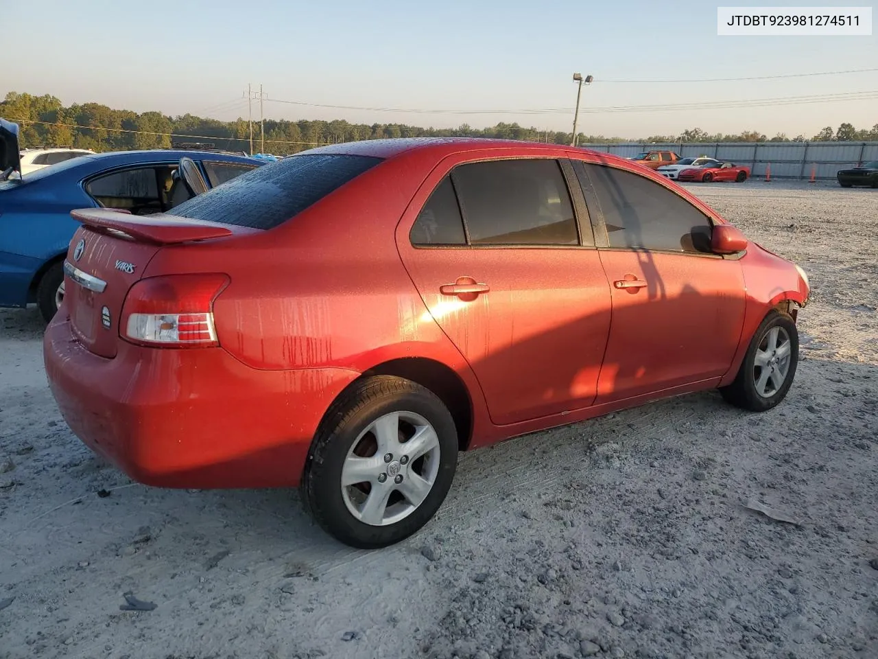 2008 Toyota Yaris VIN: JTDBT923981274511 Lot: 75035124