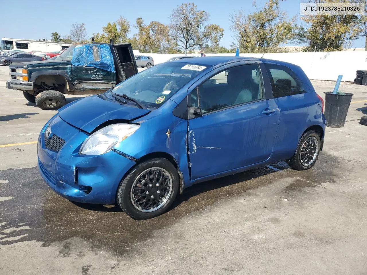 2008 Toyota Yaris VIN: JTDJT923785210326 Lot: 75294054