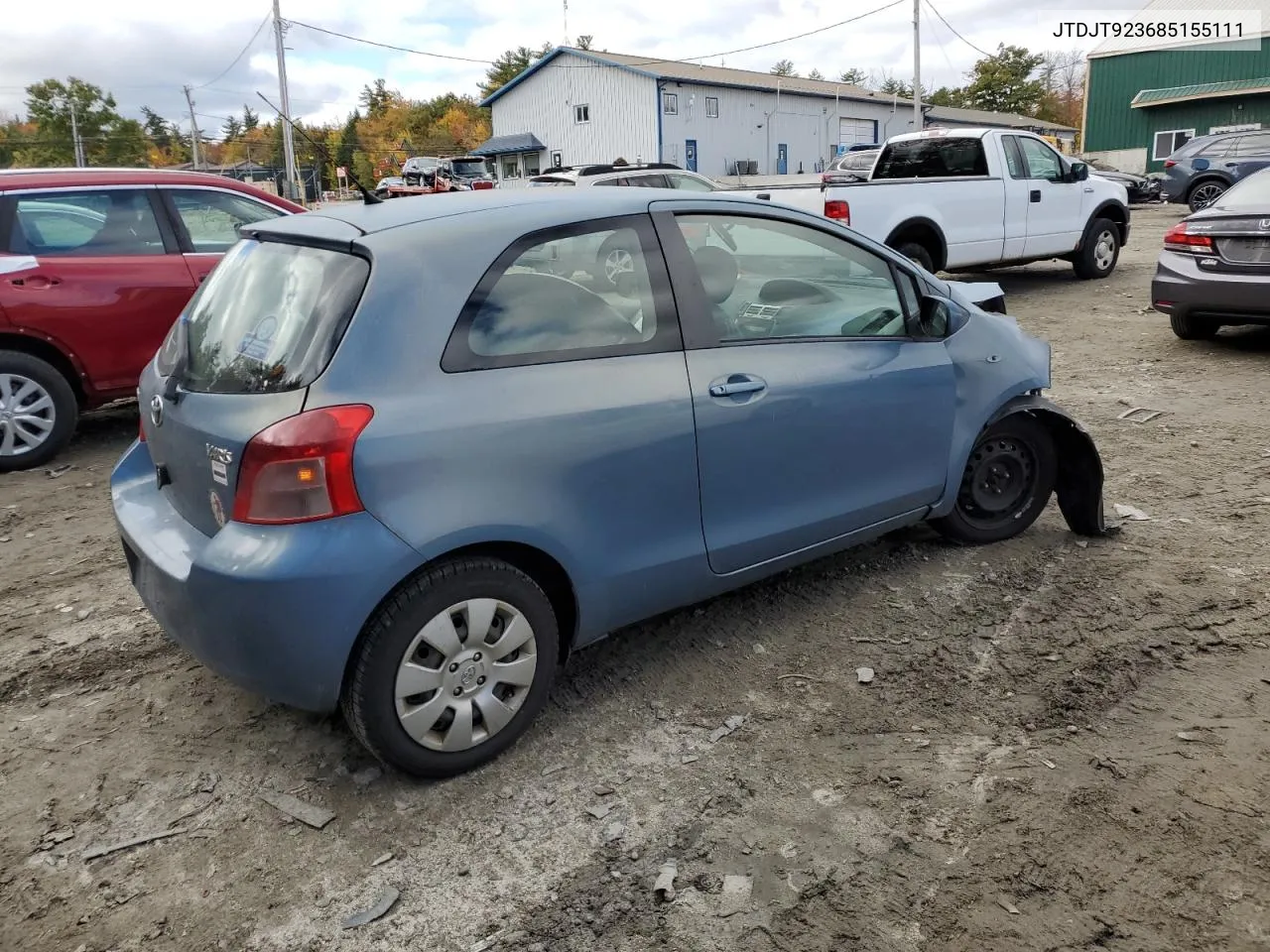 2008 Toyota Yaris VIN: JTDJT923685155111 Lot: 75321244