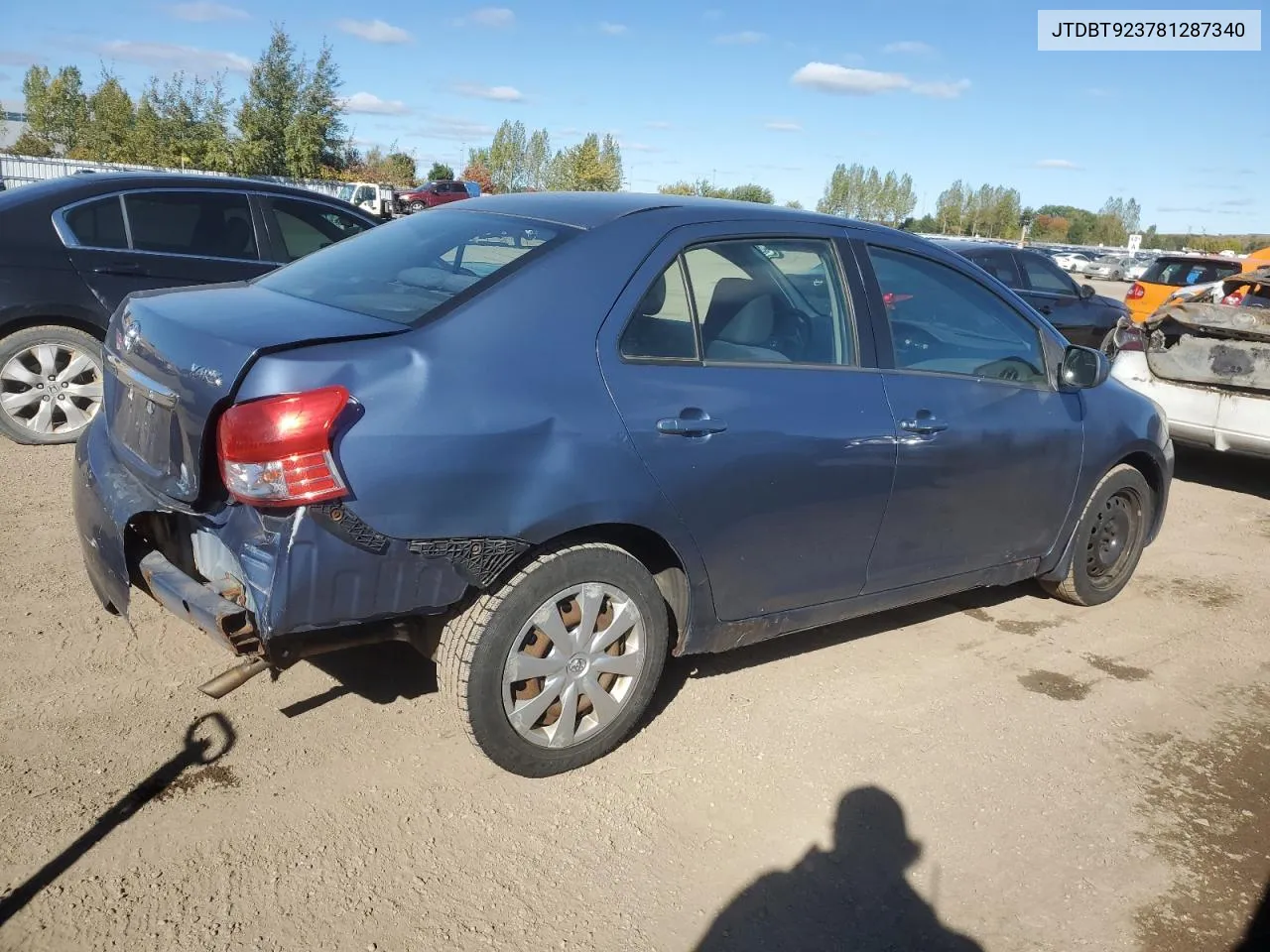 2008 Toyota Yaris VIN: JTDBT923781287340 Lot: 75645004