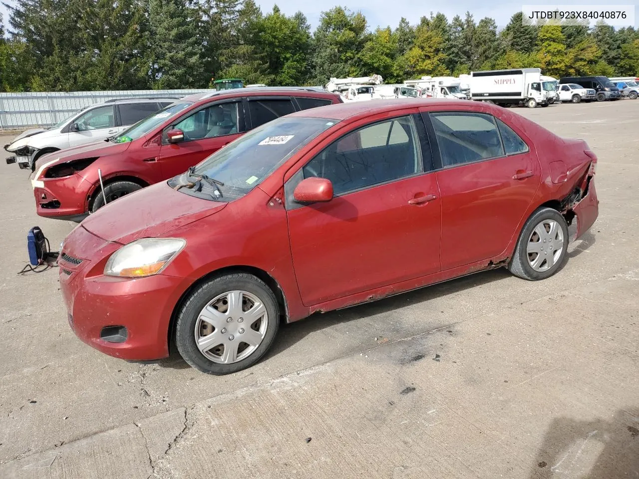 2008 Toyota Yaris VIN: JTDBT923X84040876 Lot: 75844464