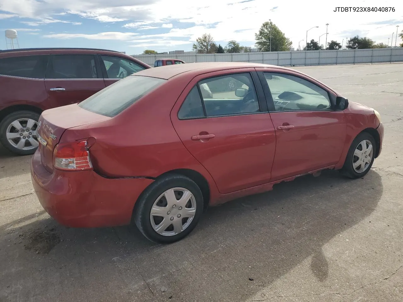 2008 Toyota Yaris VIN: JTDBT923X84040876 Lot: 75844464