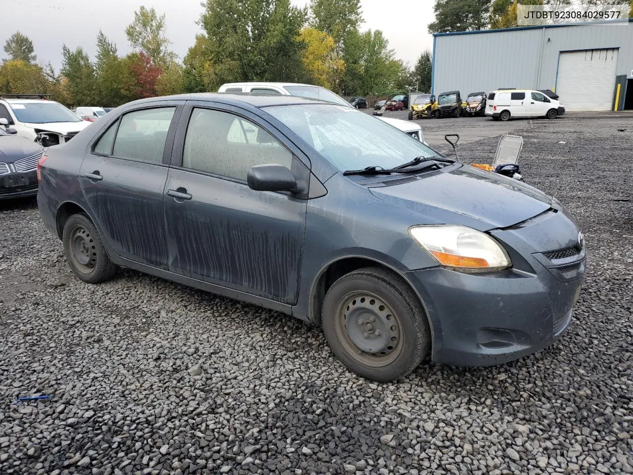 2008 Toyota Yaris VIN: JTDBT923084029577 Lot: 76338484