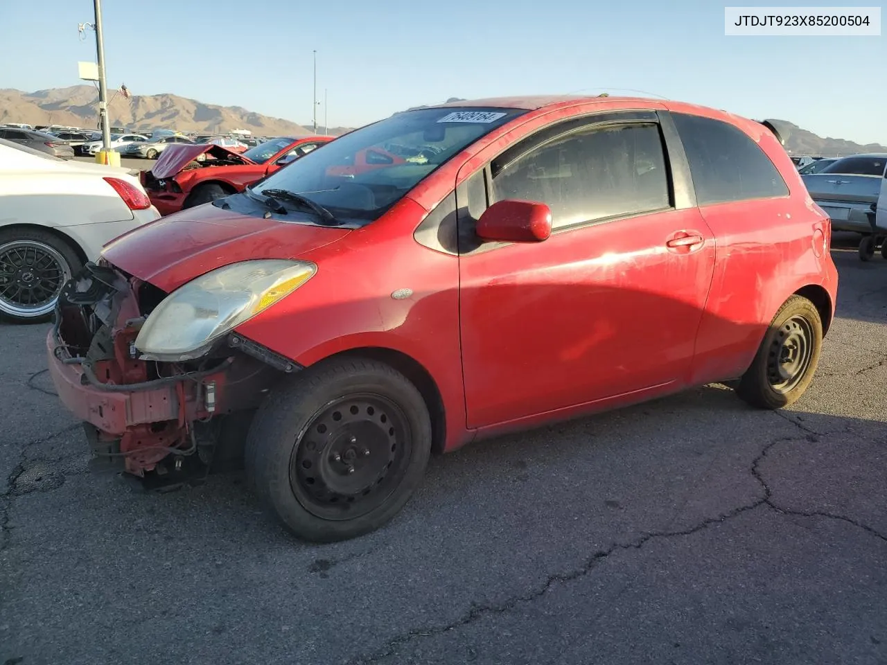 2008 Toyota Yaris VIN: JTDJT923X85200504 Lot: 76409164