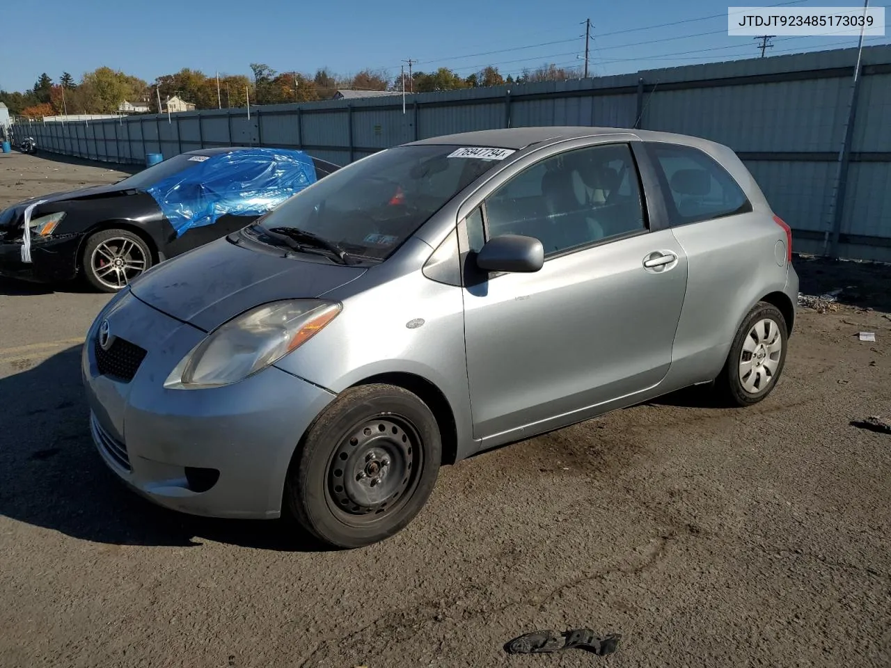 JTDJT923485173039 2008 Toyota Yaris