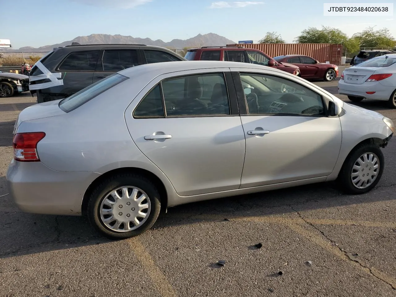 2008 Toyota Yaris VIN: JTDBT923484020638 Lot: 76962484