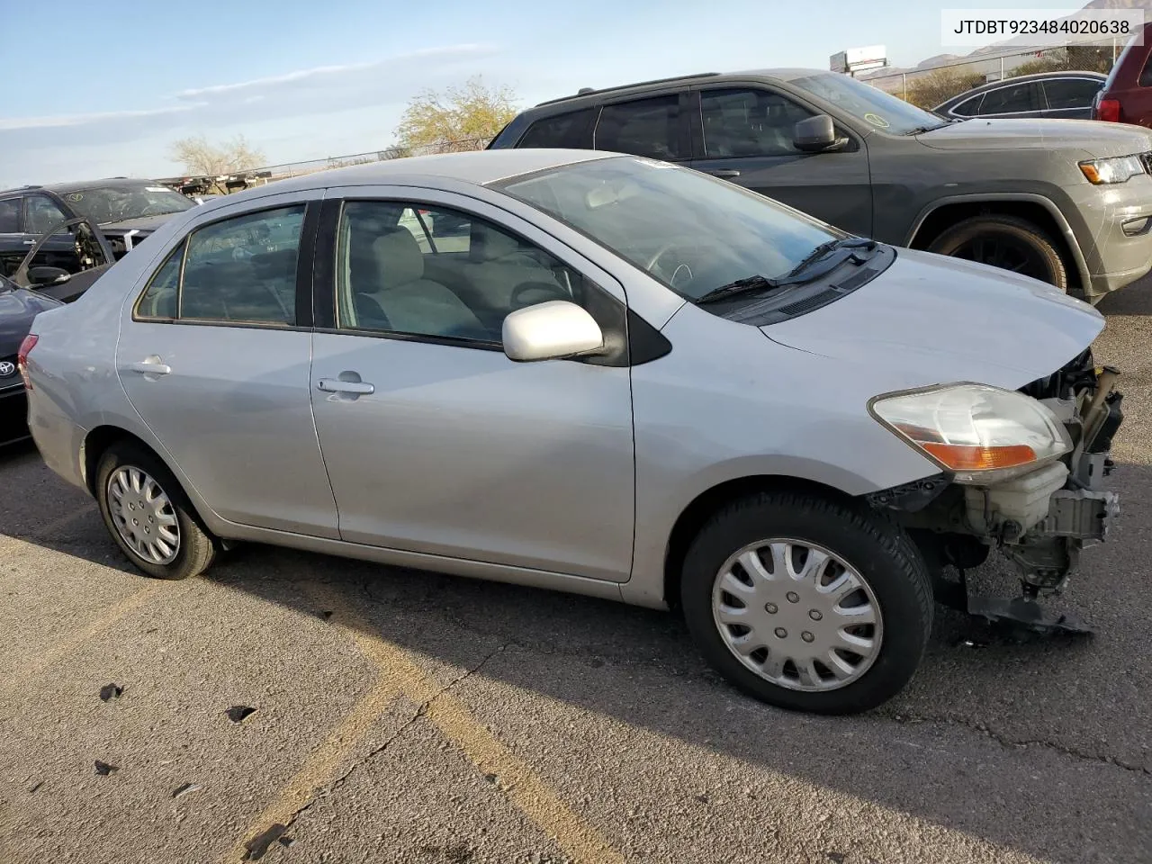 2008 Toyota Yaris VIN: JTDBT923484020638 Lot: 76962484