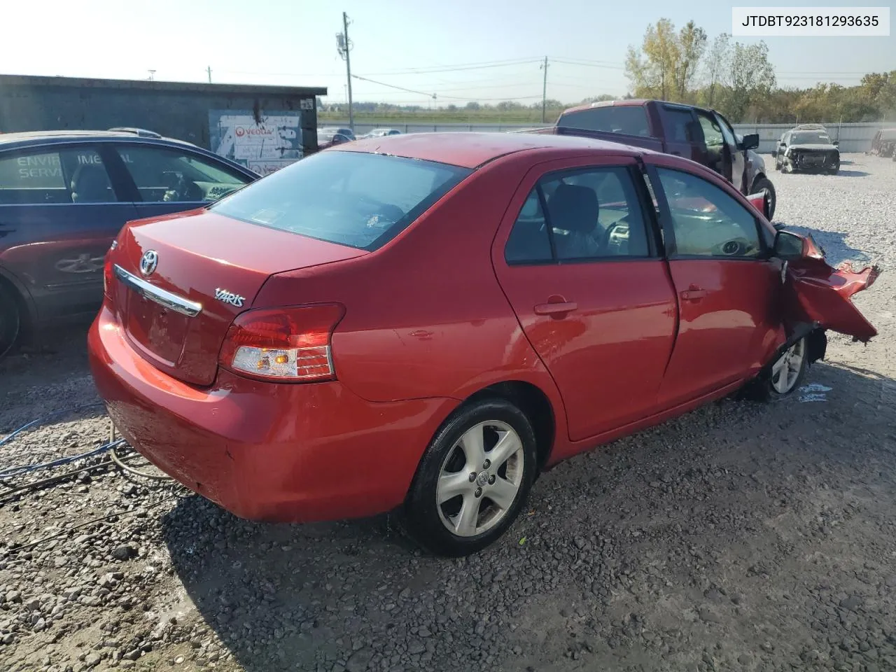 2008 Toyota Yaris VIN: JTDBT923181293635 Lot: 77247634