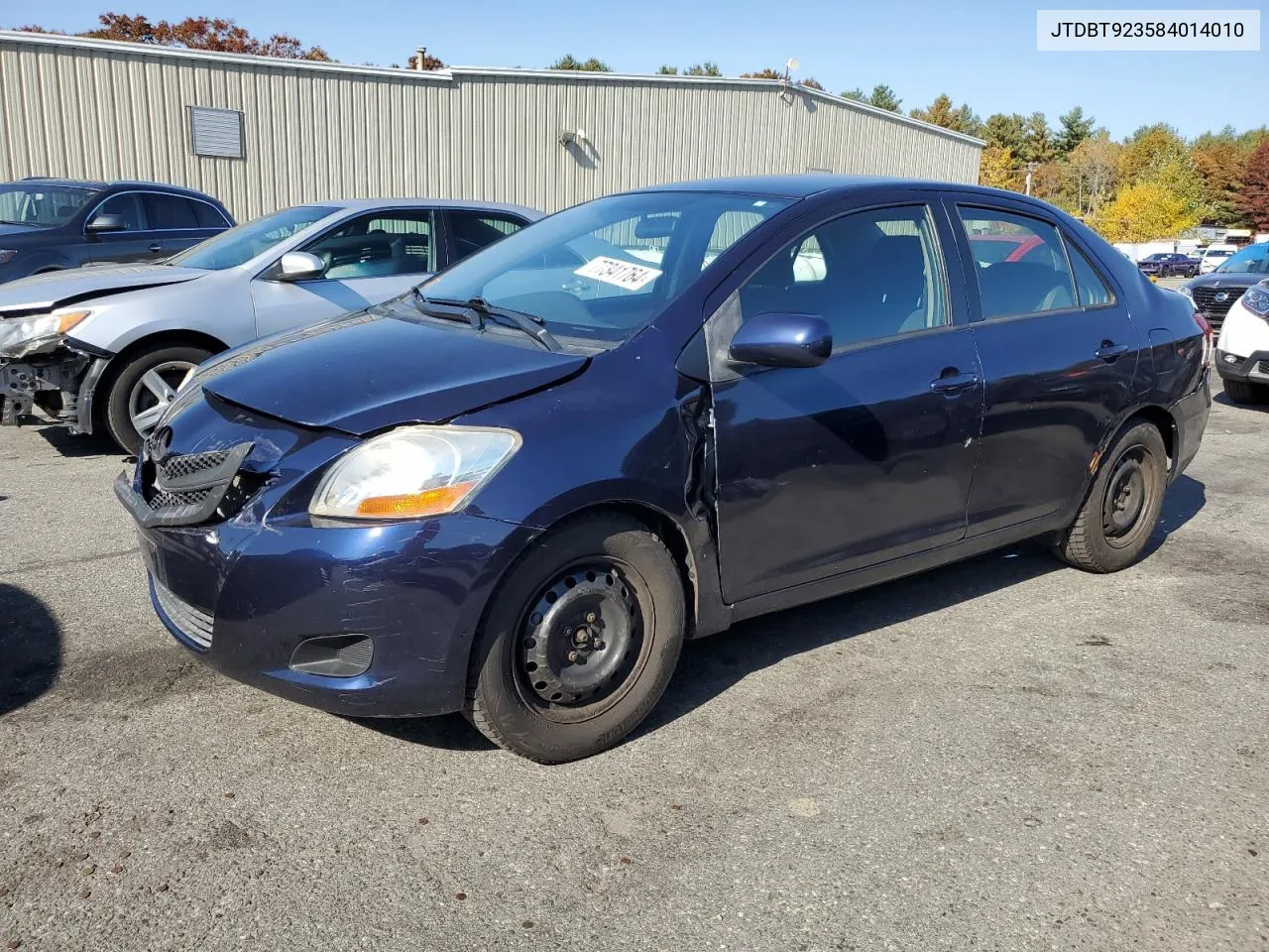 2008 Toyota Yaris VIN: JTDBT923584014010 Lot: 77341764