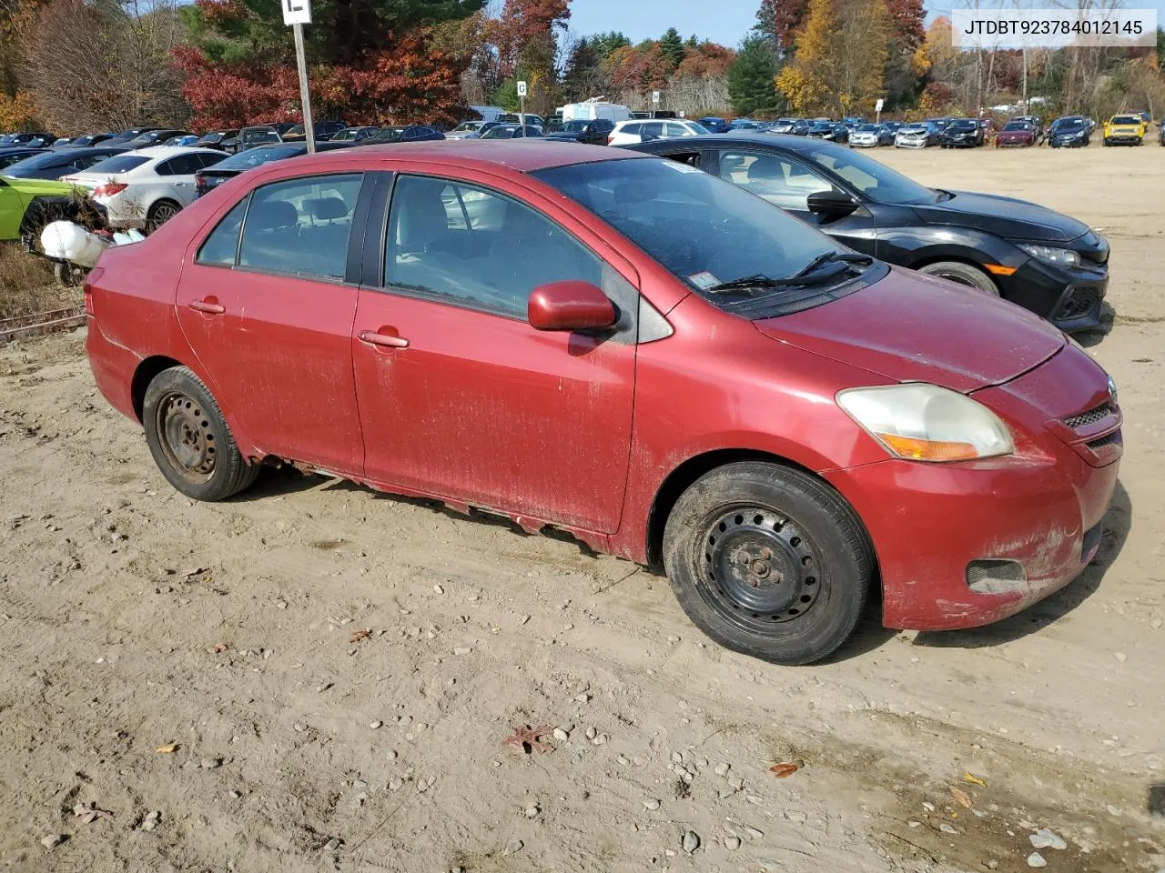 2008 Toyota Yaris VIN: JTDBT923784012145 Lot: 77884254