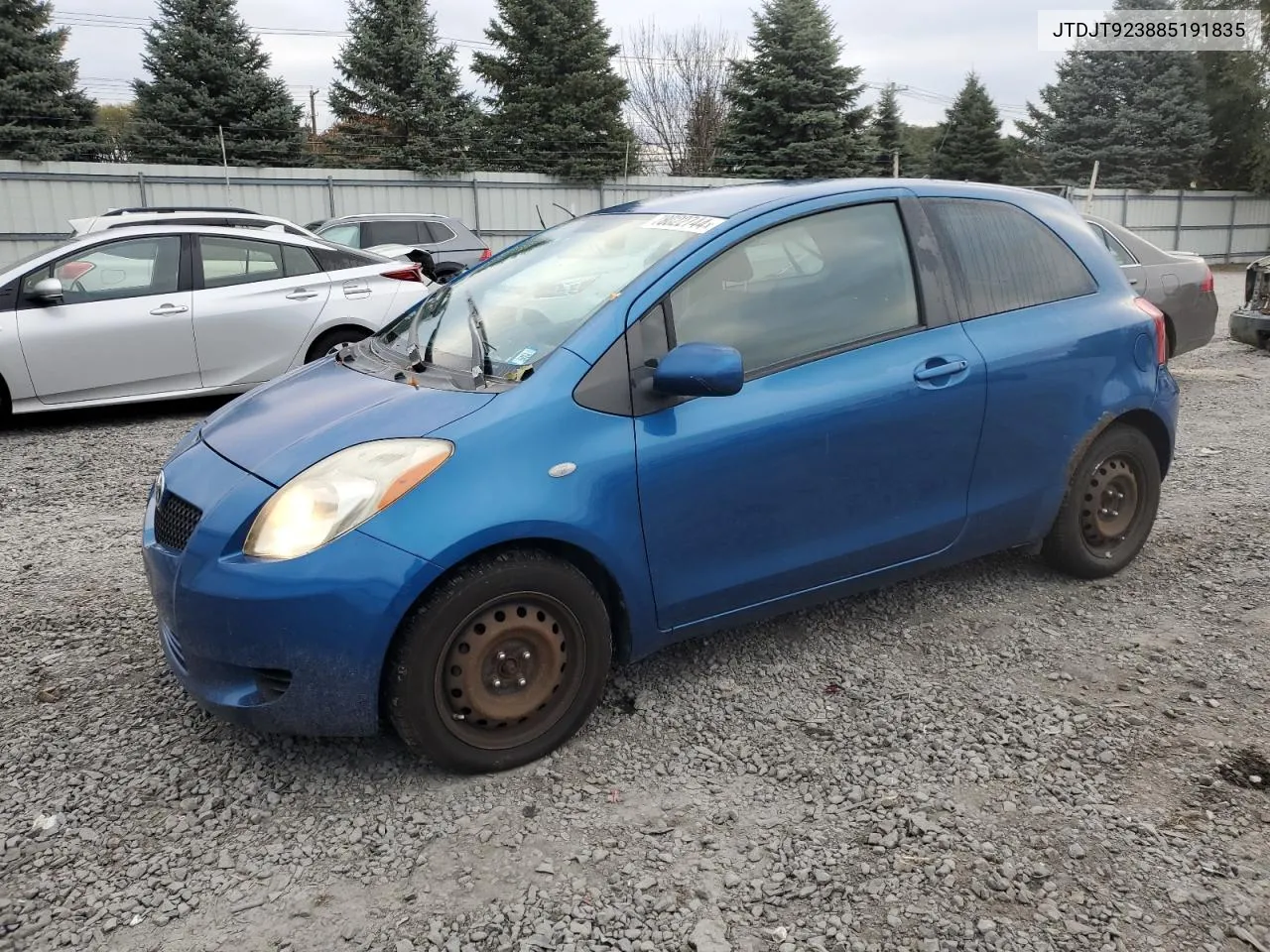 2008 Toyota Yaris VIN: JTDJT923885191835 Lot: 78022744