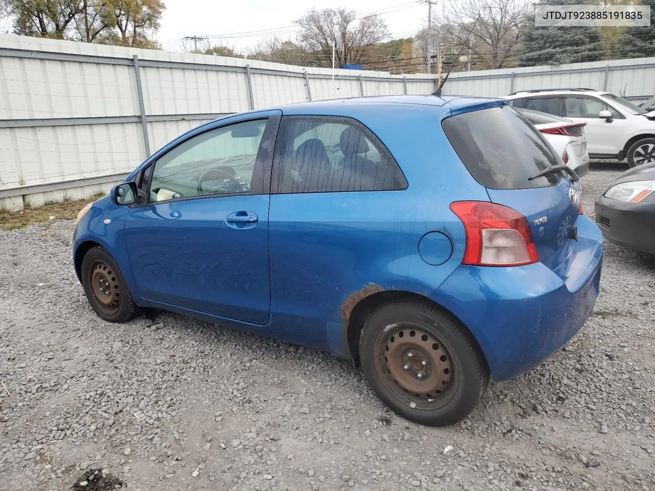 2008 Toyota Yaris VIN: JTDJT923885191835 Lot: 78022744