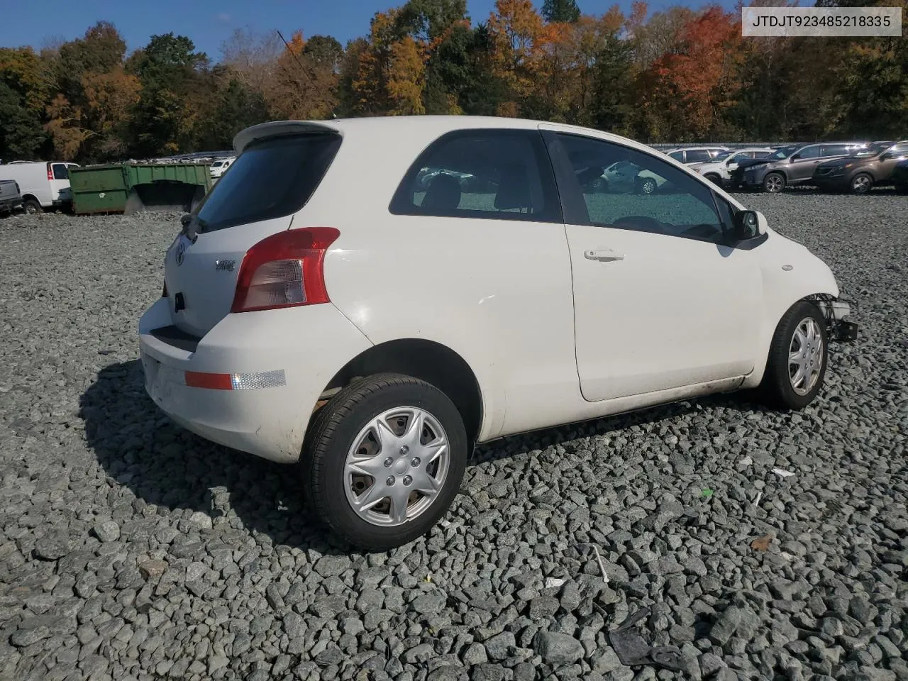 2008 Toyota Yaris VIN: JTDJT923485218335 Lot: 78037594