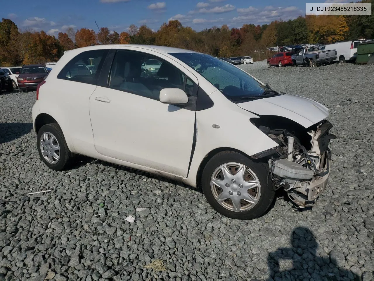 2008 Toyota Yaris VIN: JTDJT923485218335 Lot: 78037594