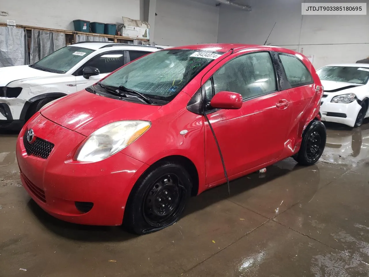 2008 Toyota Yaris VIN: JTDJT903385180695 Lot: 78434074