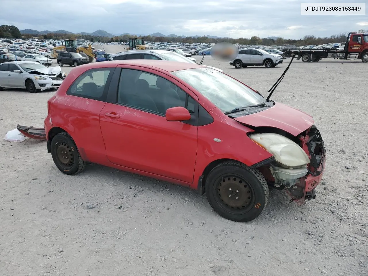 2008 Toyota Yaris VIN: JTDJT923085153449 Lot: 78536214