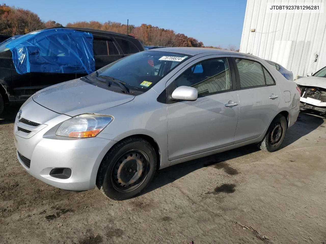 JTDBT923781296281 2008 Toyota Yaris