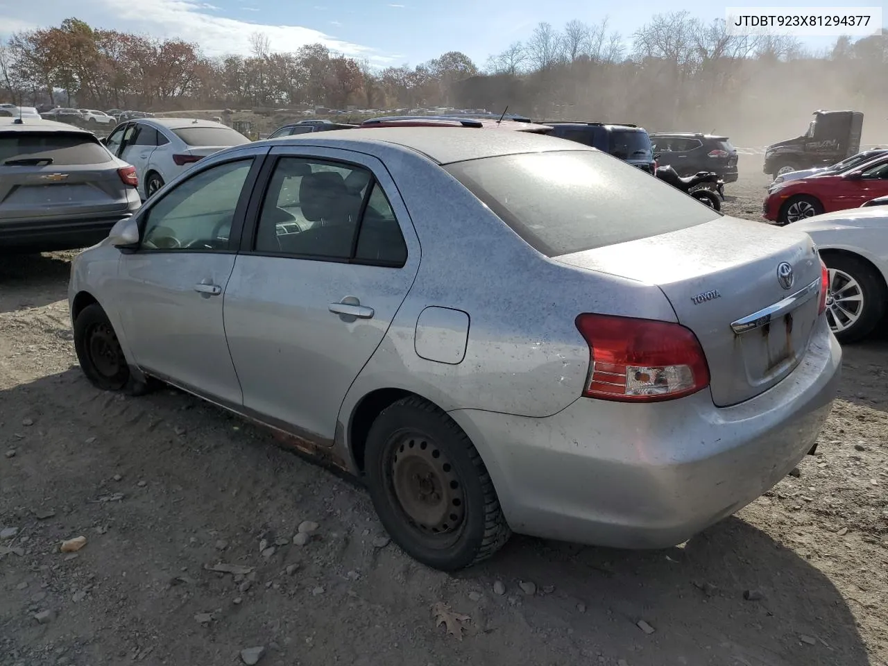 2008 Toyota Yaris VIN: JTDBT923X81294377 Lot: 78773494