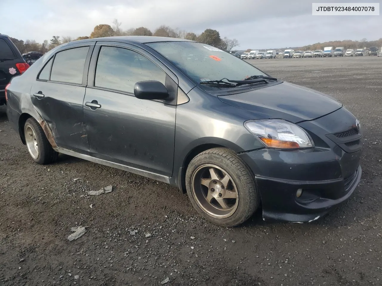 2008 Toyota Yaris VIN: JTDBT923484007078 Lot: 78781154