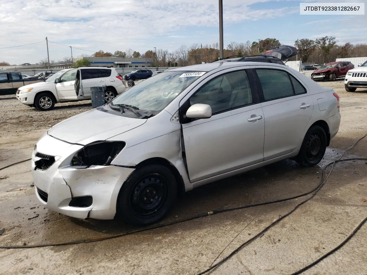 2008 Toyota Yaris VIN: JTDBT923381282667 Lot: 78853104