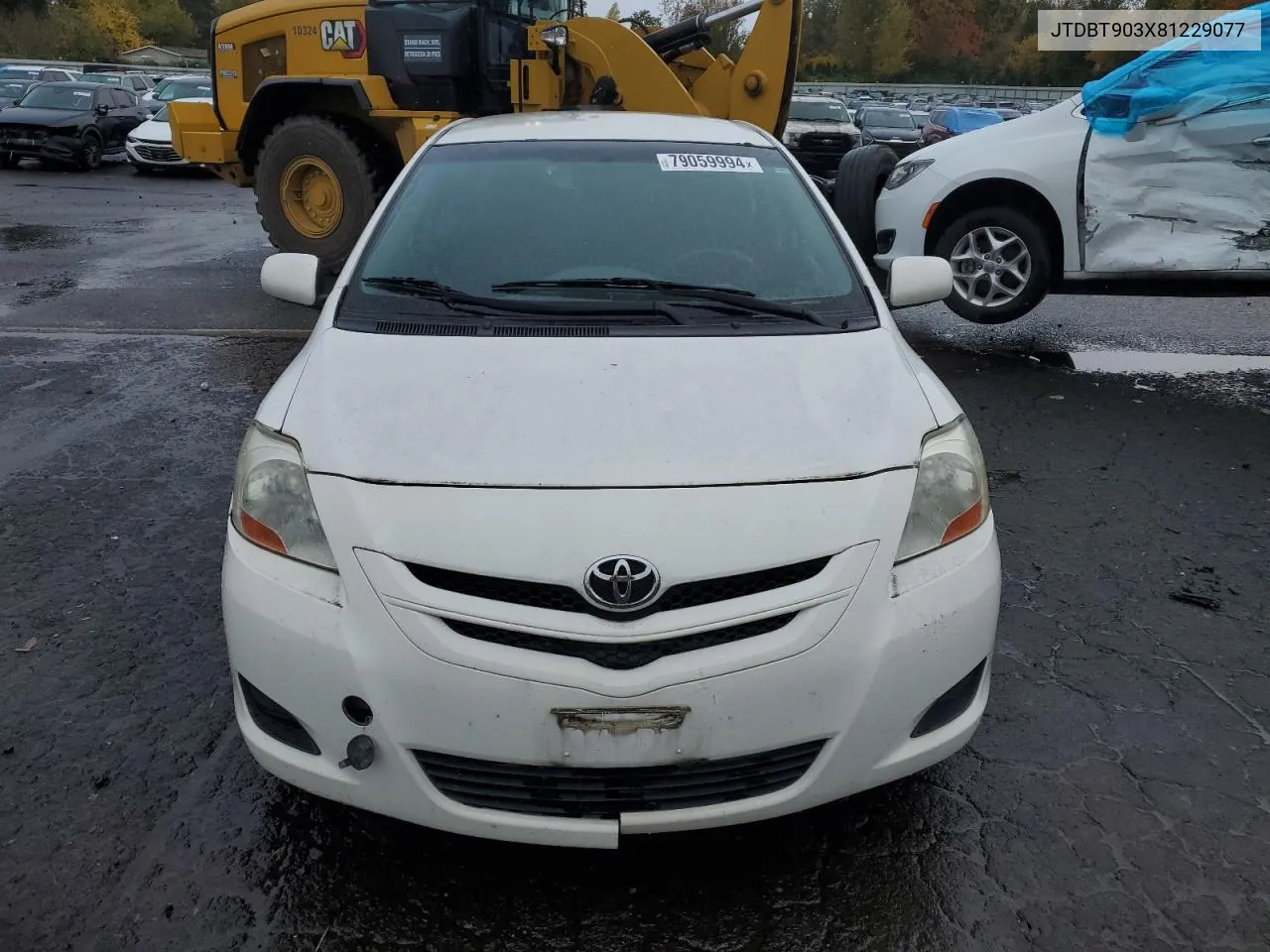 2008 Toyota Yaris VIN: JTDBT903X81229077 Lot: 79059994