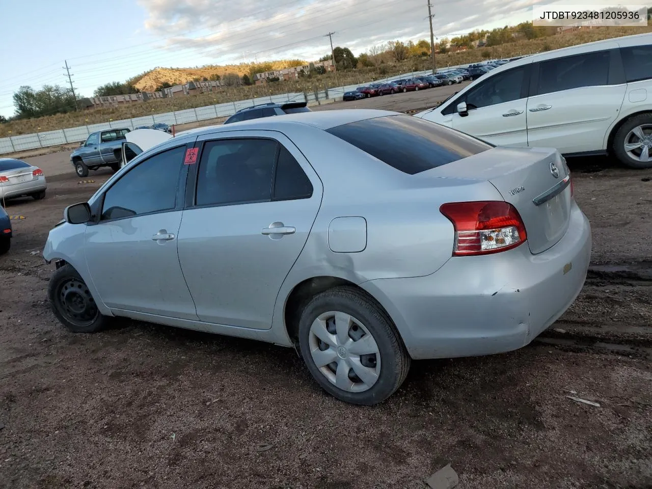 2008 Toyota Yaris VIN: JTDBT923481205936 Lot: 79062664