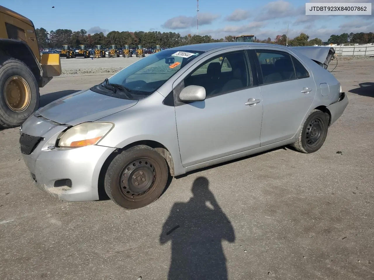 2008 Toyota Yaris VIN: JTDBT923X84007862 Lot: 79288544