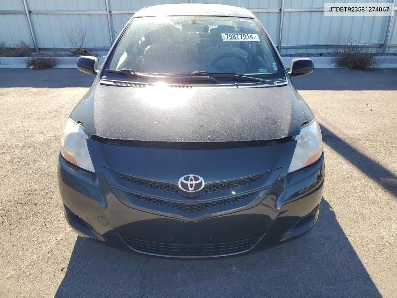 2008 Toyota Yaris VIN: JTDBT923581274067 Lot: 79877914