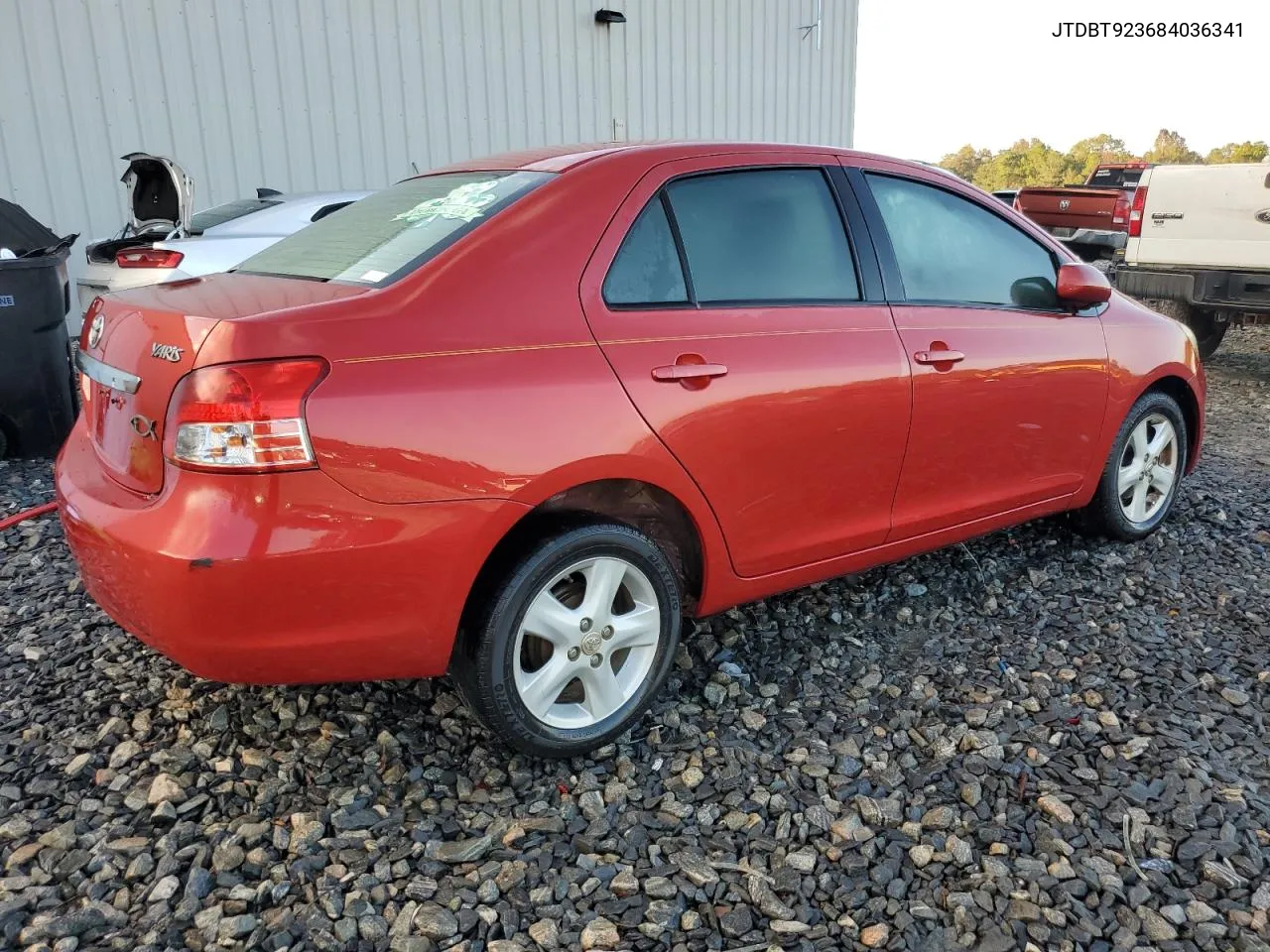 2008 Toyota Yaris VIN: JTDBT923684036341 Lot: 80288524