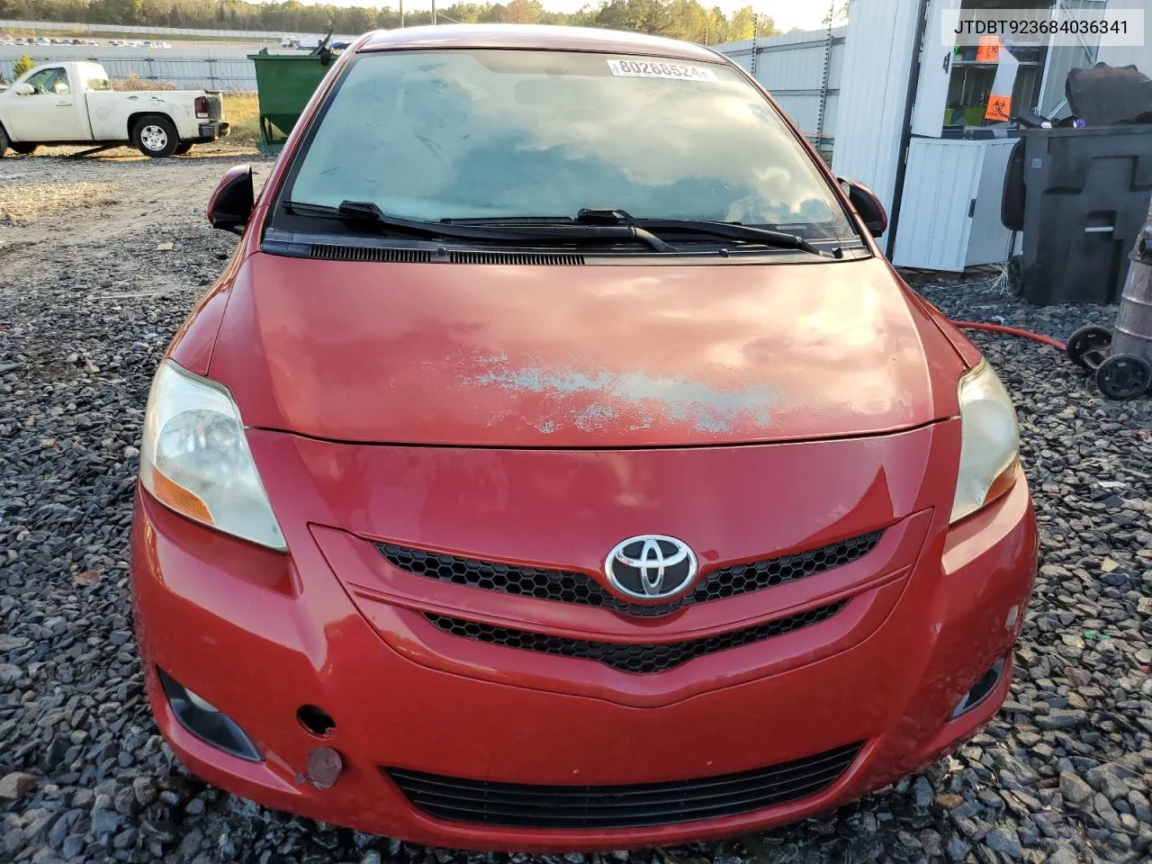 2008 Toyota Yaris VIN: JTDBT923684036341 Lot: 80288524