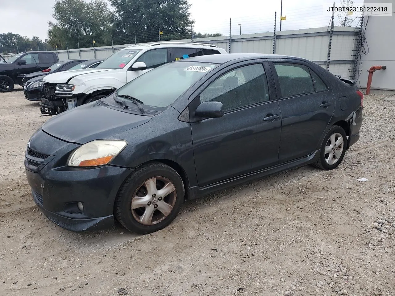 2008 Toyota Yaris VIN: JTDBT923181222418 Lot: 81747854