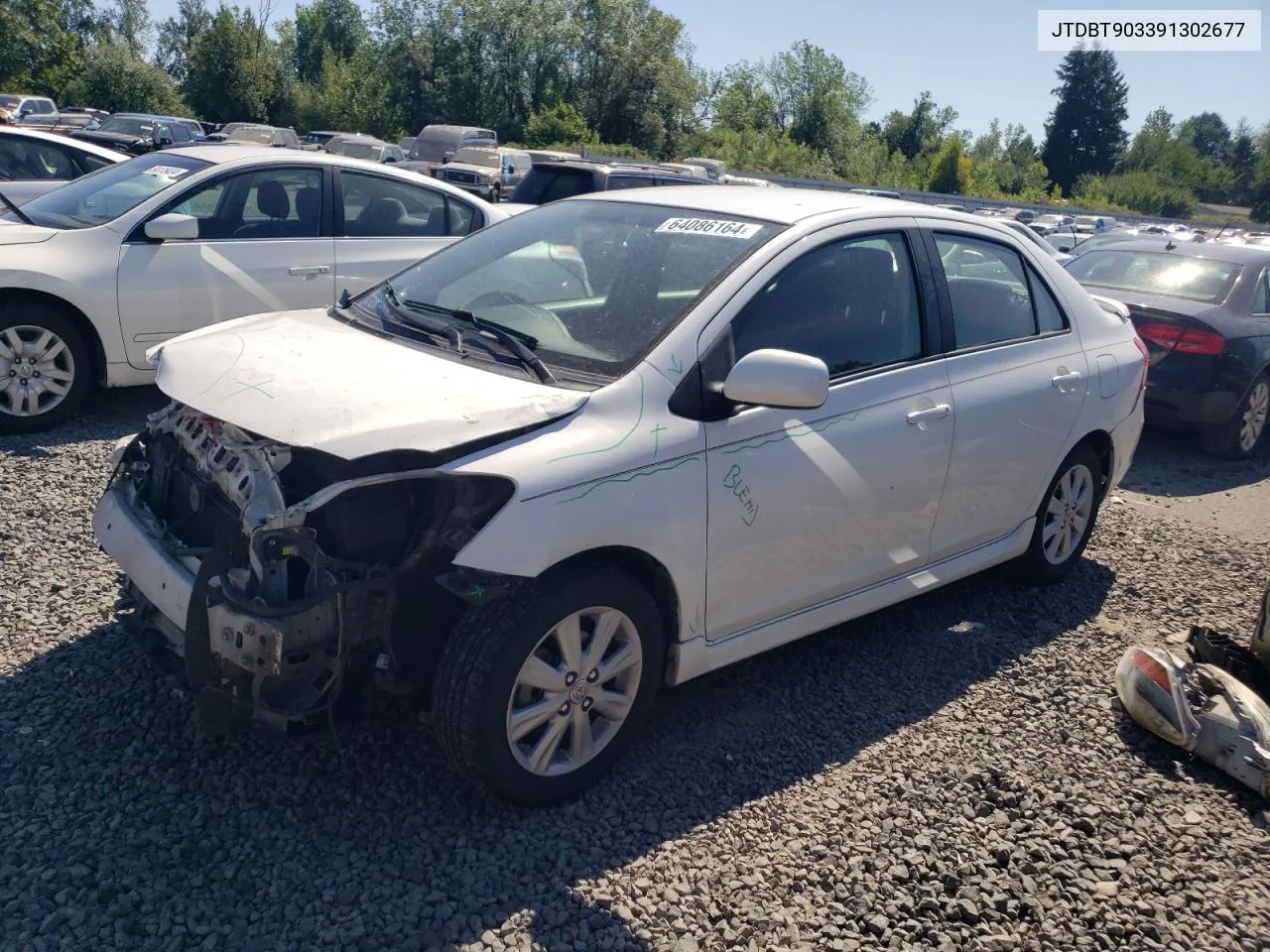 2009 Toyota Yaris VIN: JTDBT903391302677 Lot: 64086164