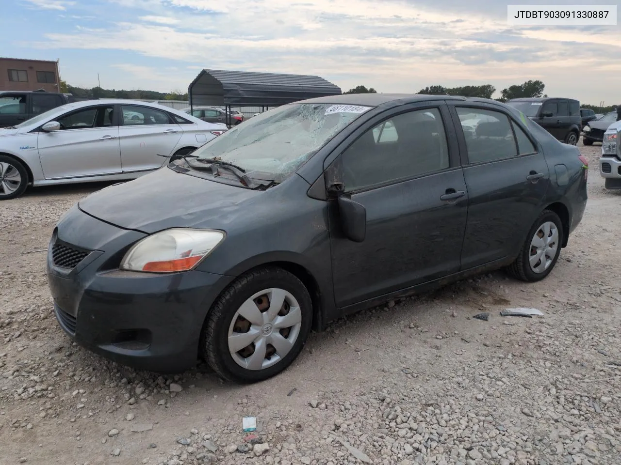 2009 Toyota Yaris VIN: JTDBT903091330887 Lot: 68110184