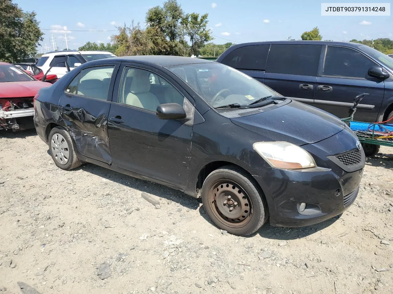 2009 Toyota Yaris VIN: JTDBT903791314248 Lot: 71268814