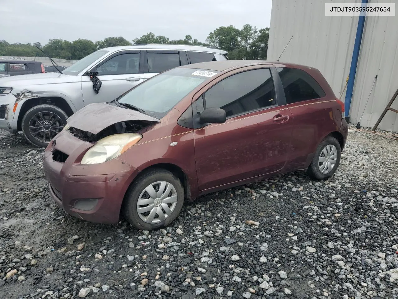 2009 Toyota Yaris VIN: JTDJT903595247654 Lot: 71450714