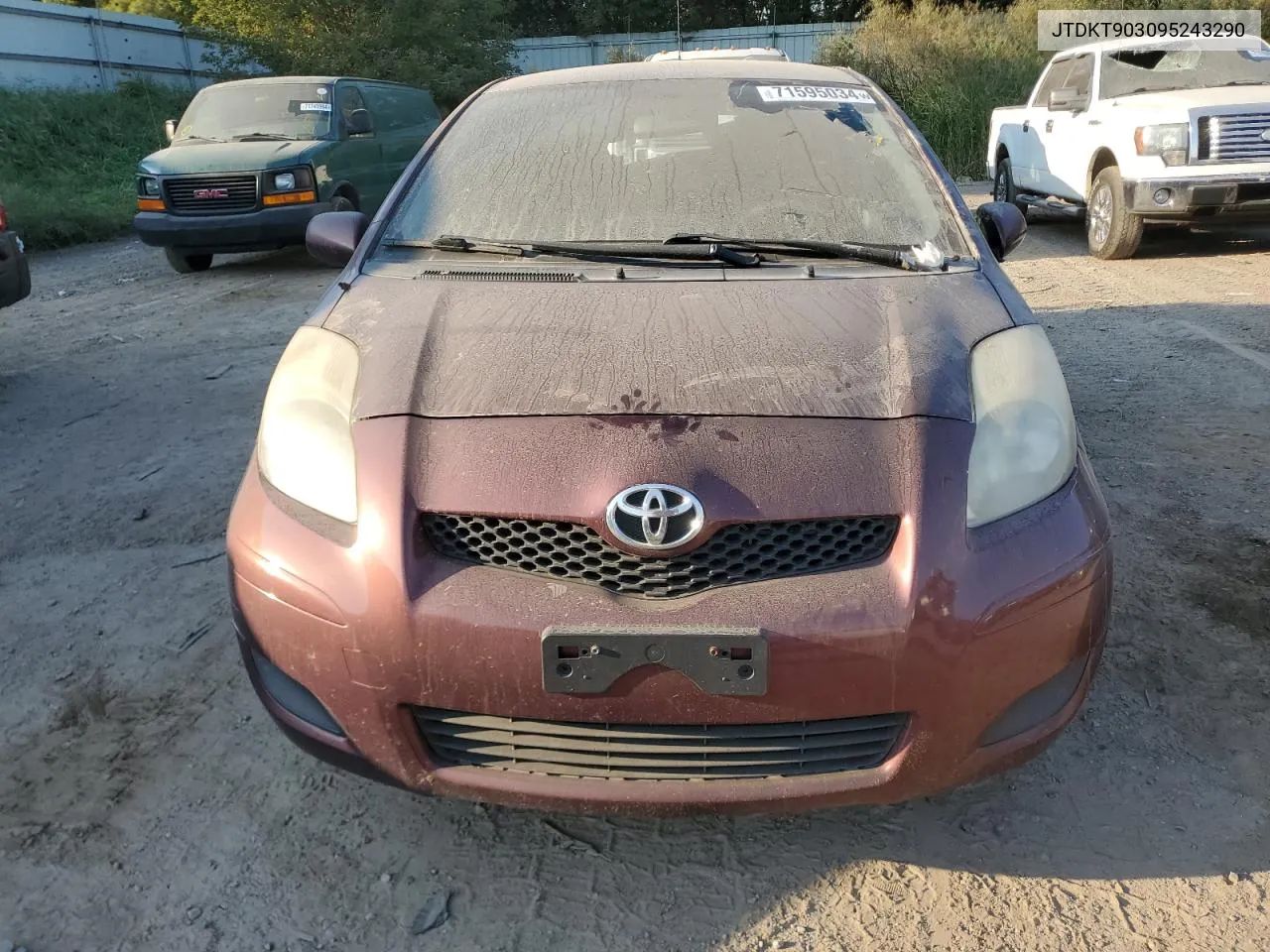 JTDKT903095243290 2009 Toyota Yaris