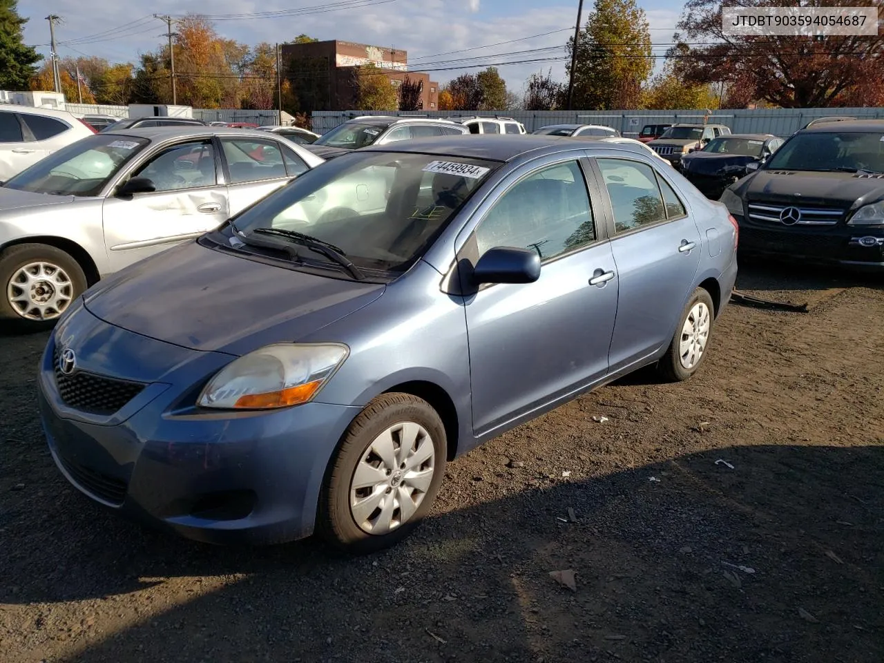 2009 Toyota Yaris VIN: JTDBT903594054687 Lot: 74459934