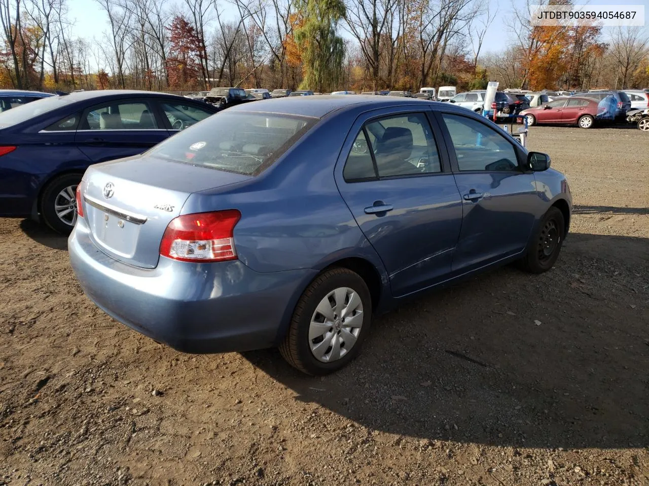 2009 Toyota Yaris VIN: JTDBT903594054687 Lot: 74459934