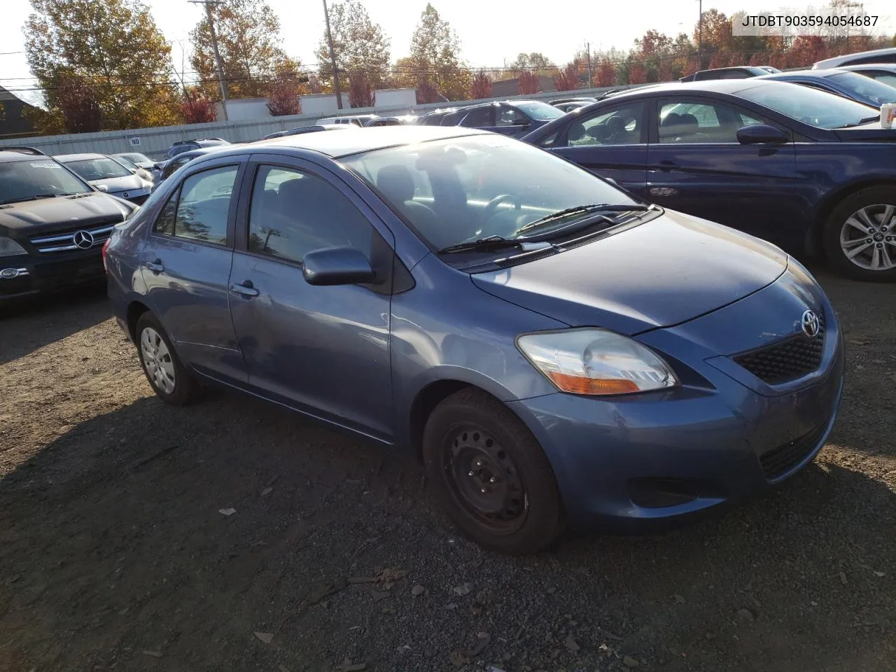 2009 Toyota Yaris VIN: JTDBT903594054687 Lot: 74459934