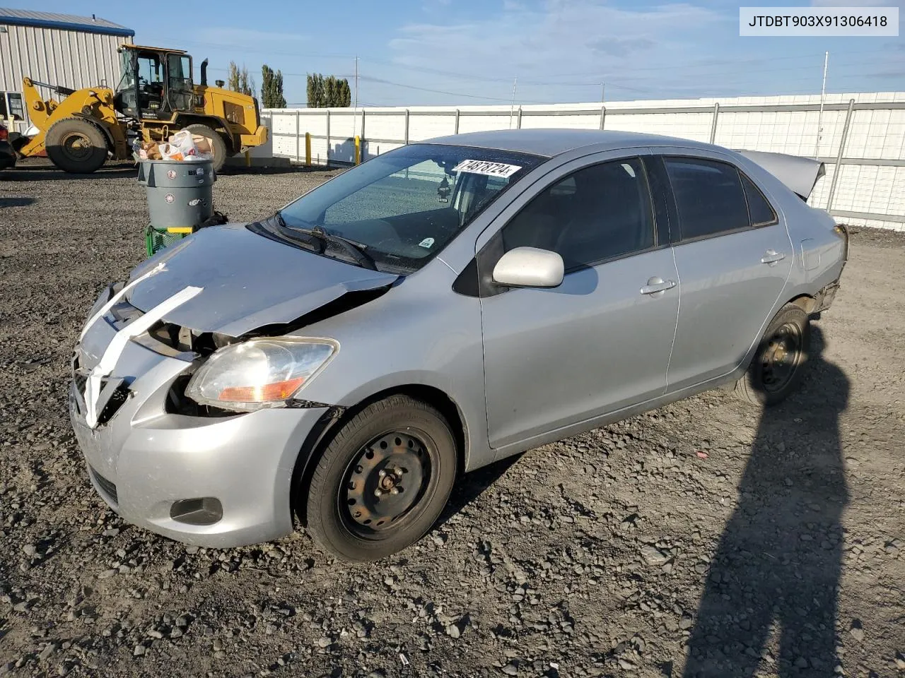 2009 Toyota Yaris VIN: JTDBT903X91306418 Lot: 74878724