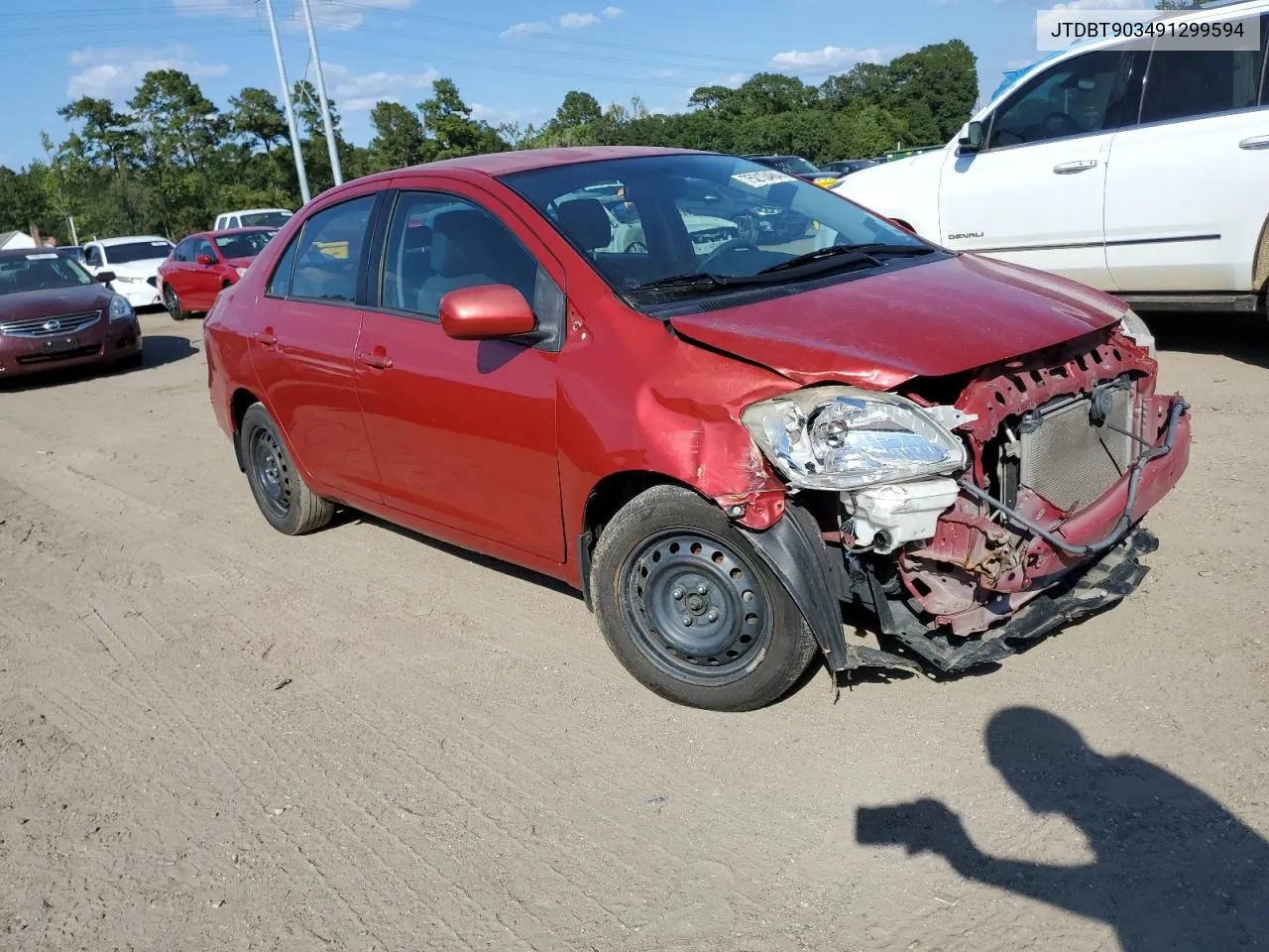 2009 Toyota Yaris VIN: JTDBT903491299594 Lot: 75213484