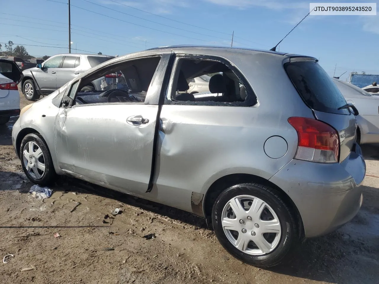 2009 Toyota Yaris VIN: JTDJT903895243520 Lot: 75448124